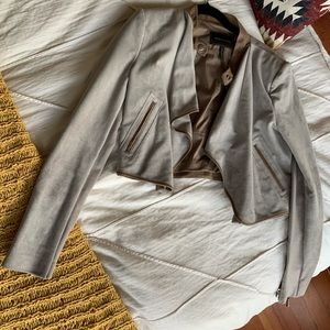 BCBG MAXAZRIA suede cropped jacket (never worn)
